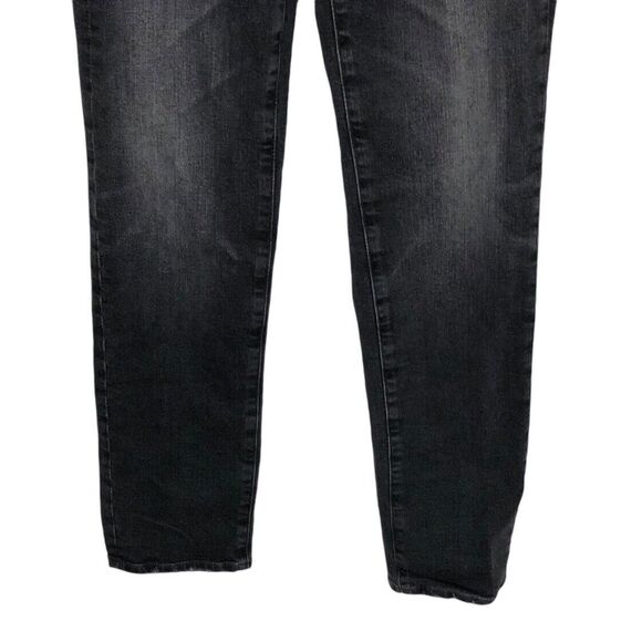 AG Adriano Goldschmied 23 Saige High Rise Straight Jeans 10 Year Bonfire Black - Picture 5 of 12